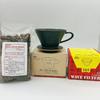 Kalita MI185 Набор кофе в зернах и бумаги Kalita Mino Ware x Wave Dripper Керамические чашки Специальный Роси 50P для порошка и бумаги 3 предмета 2-4 KWF-185