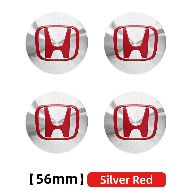 3D 4pcs 56mm 60mm 65mm Car Wheel Center Hub Cap Stickers Decal For Honda Civic Fit Jazz Accord CRV City Odyssey Passport Pilot CUI2
