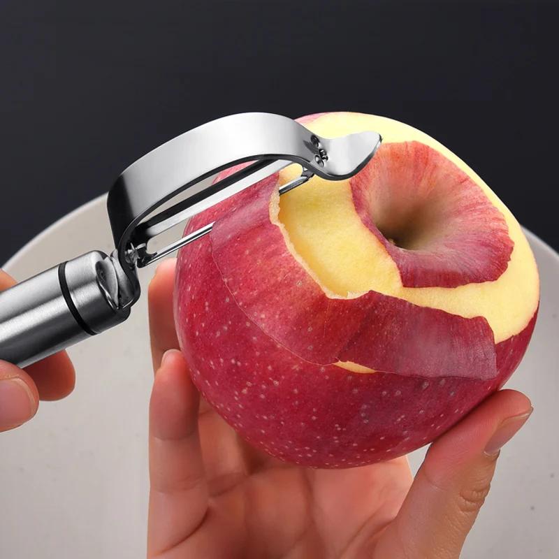 2 шт. Овощечистка из нержавеющей стали, картофелечистка, слайсер, терка для моркови, нож для чистки фруктов, инструменты для овощей, кухонные принадлежности