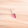 Драгоценный камень Розовый Турмалин Ювелирные изделия из стерлингового серебра 925 ручной работы Подвеска для подарка PP-59-8