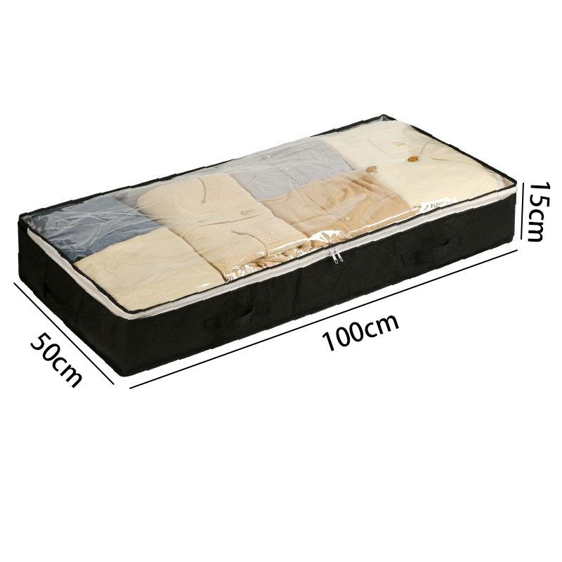 Складной дополнительный большой ящик для хранения основания кровати - Хлопковый органайзер для гардероба для одеял и одежды