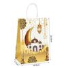 10-30Pcs Eid Mubarak Gift Bags Muslim Ramadan Kraft Paper Candy Cookie Packaging Bag Ramadan Kareem Islamic Party Decor Supplies