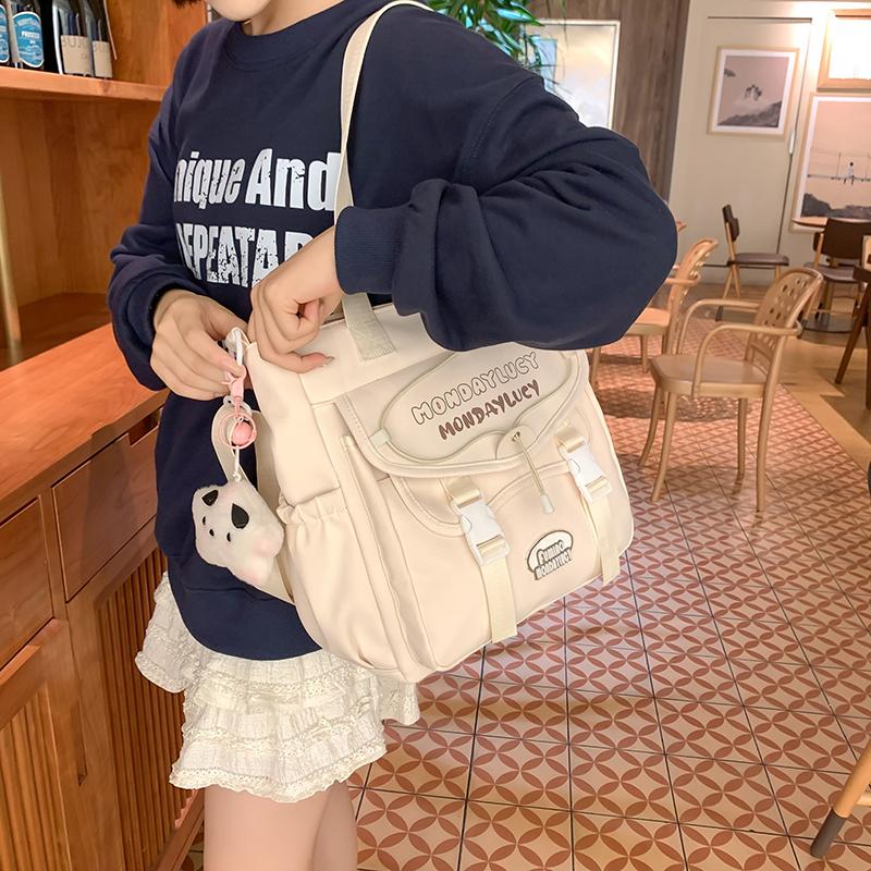 Сумка через плечо с цветными блоками, женская, большая вместительная сумка-тоут, легкая сумка, студенческая сумка через плечо