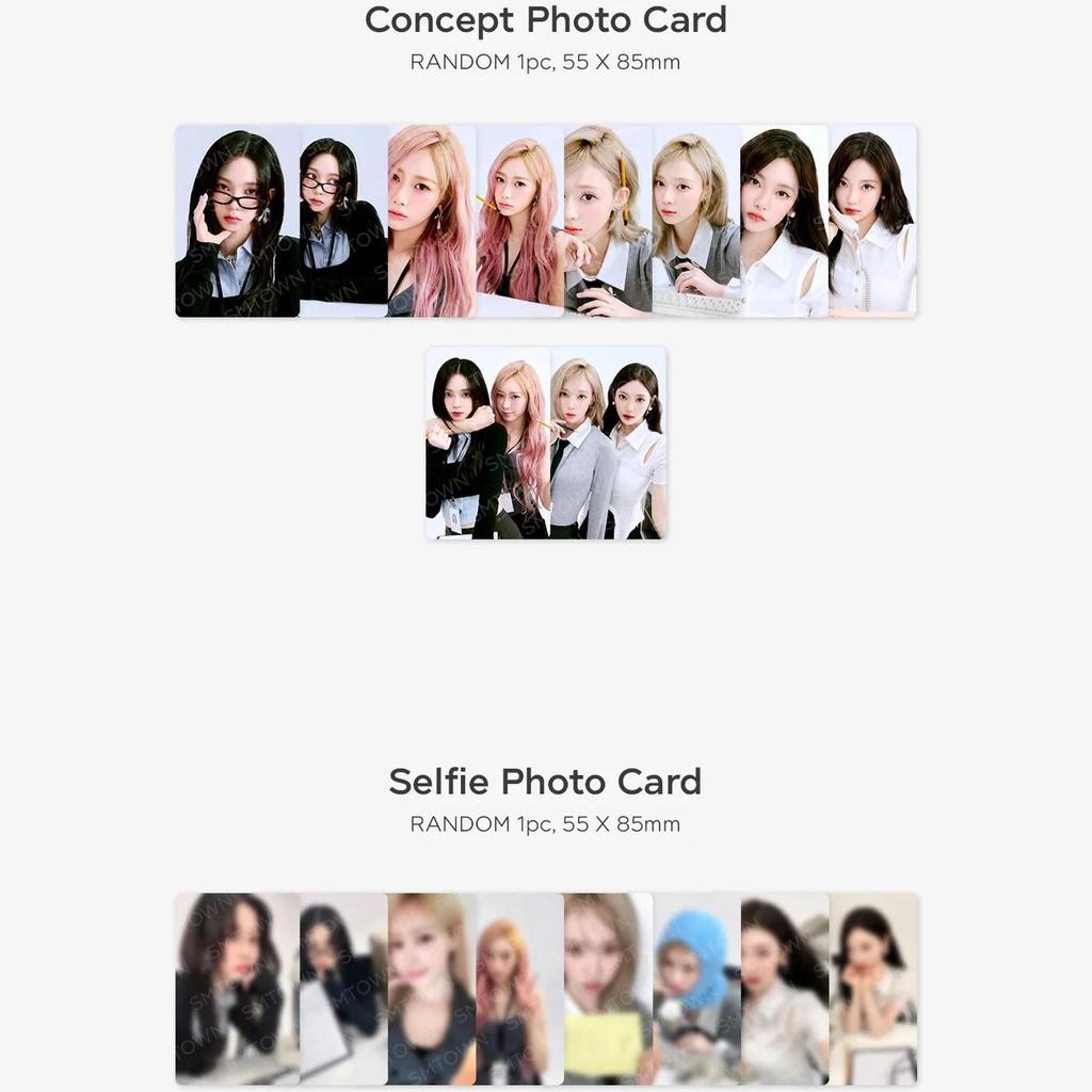 aespa НАБОР КОЛЛЕКЦИОННЫХ КАРТОЧЕК-2025 SM ХУДОЖНИК СЕЗОННЫЕ ПОЗДРАВЛЕНИЯ MD