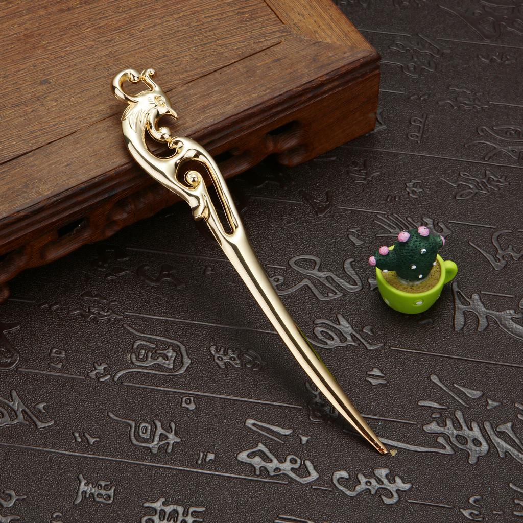 Ретро китайский Феникс кисточка заколка для волос для женщин шпильки для волос шпильки цветок ручной работы шпильки шарм ювелирные аксессуары украшения для волос