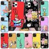 Case for iPhone 16 15 Plus 14 13 12 11 Pro 8 7 6S 6 SE 5S X XR XS Max Realme C30 C33 C31 9I Black Sofe Cover SI43 Funny SpongeBob