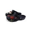 Crocs Classic Clog EVA Beya Beach Hand-painted Sweet and Cute Niche Versatile Campus Style Clogs Unisex Black