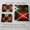 Geometric, diamond, striped. Bedding Duvet cover sets Duvet covers Pillowcases gifts (1 * Duvet Cover 2 * Pillowcases, without duvet insert)
