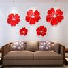 Home Decor 3D Mirror Wall Stickers Quote Flower Acrylic Decal Home DIY Art