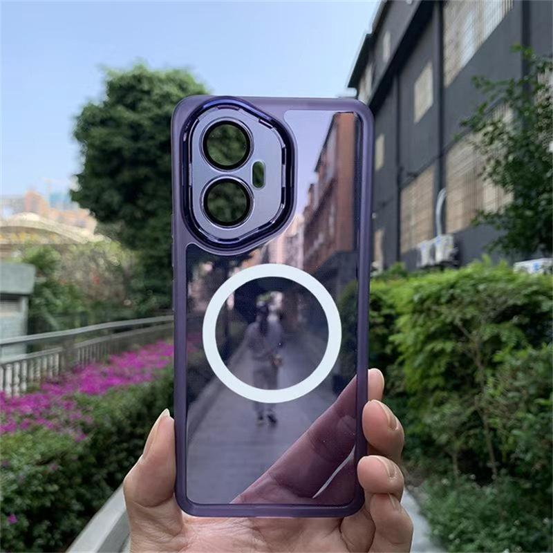For Honor 400 Pro Case Magnetic Soft Silicone Transparent For MagSafe Cover For Honor 400 Lite 400Pro 5G Camera Protection Shell