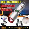 Powerful Mini LED Flashlight Pocket Aluminum Alloy Small Torch Built-in Battery Type-C Rechargeable Emergency Lighting Lantern