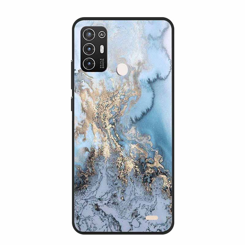 For ZTE Blade A52 / A52 Lite Case A72 4G 5G Marble Soft TPU Silicone Phone Cover for ZTE Blade A52Lite Bumper Shockproof Shell