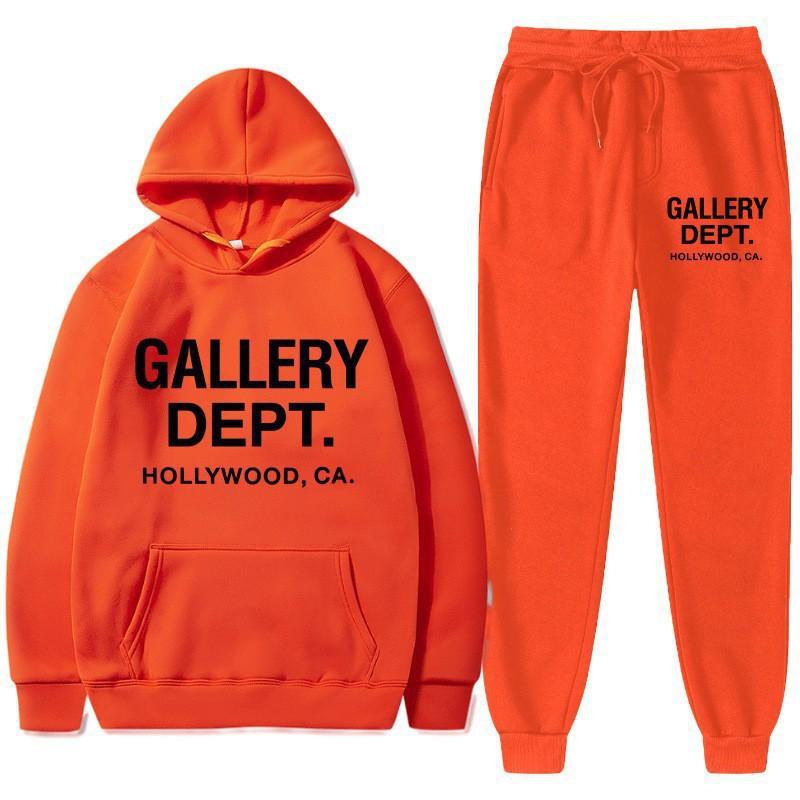 Womens Casual Hooded Sweatshirt Tracksuit Set Winter Fashion Letter Print Outfit
