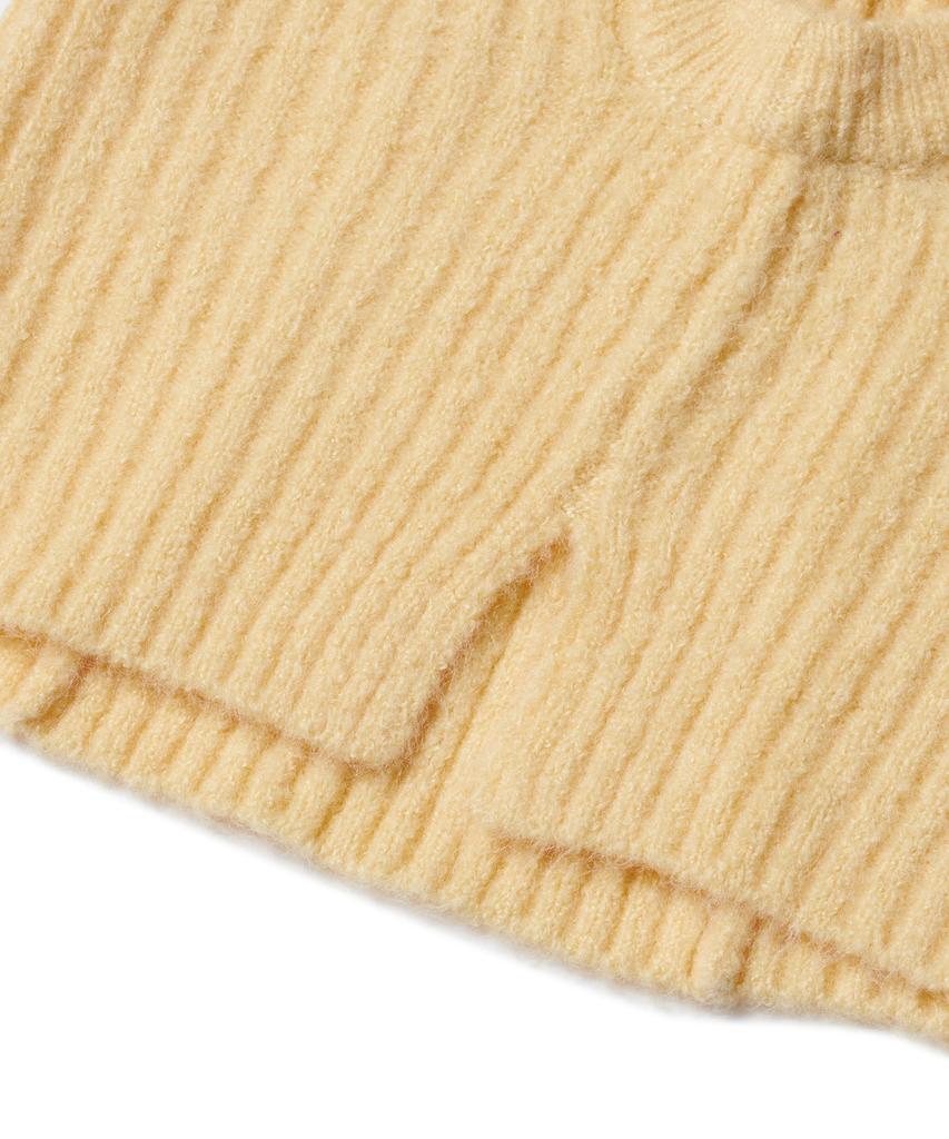 MUSINSA STANDARD WOMAN Женская мягкая балаклава из буклированной вязки [Желтый]