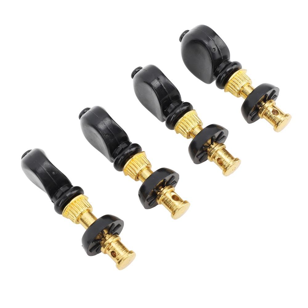 8PCS Accurate Tuning Ukulele Tuners Black And Golden Ukulele Tuning Keys Ukulele Tuning Peg Ukulele