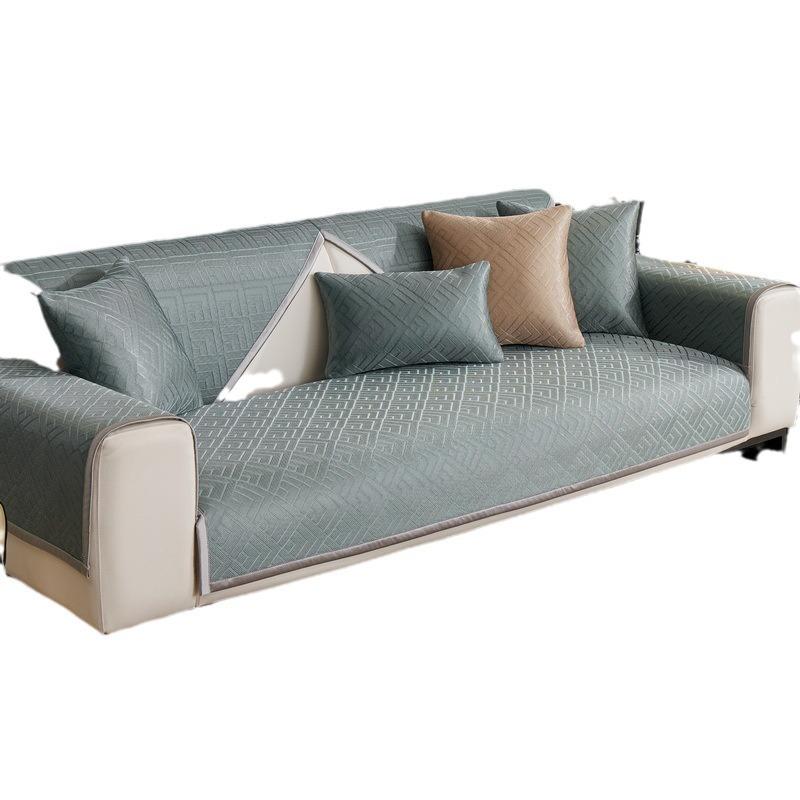 Summer Ice Silk Sofa Cushion Light Luxury High-End Cold Sofa Cover Summer Cool Cushion Seat Cushion Cushion Manufacturer
