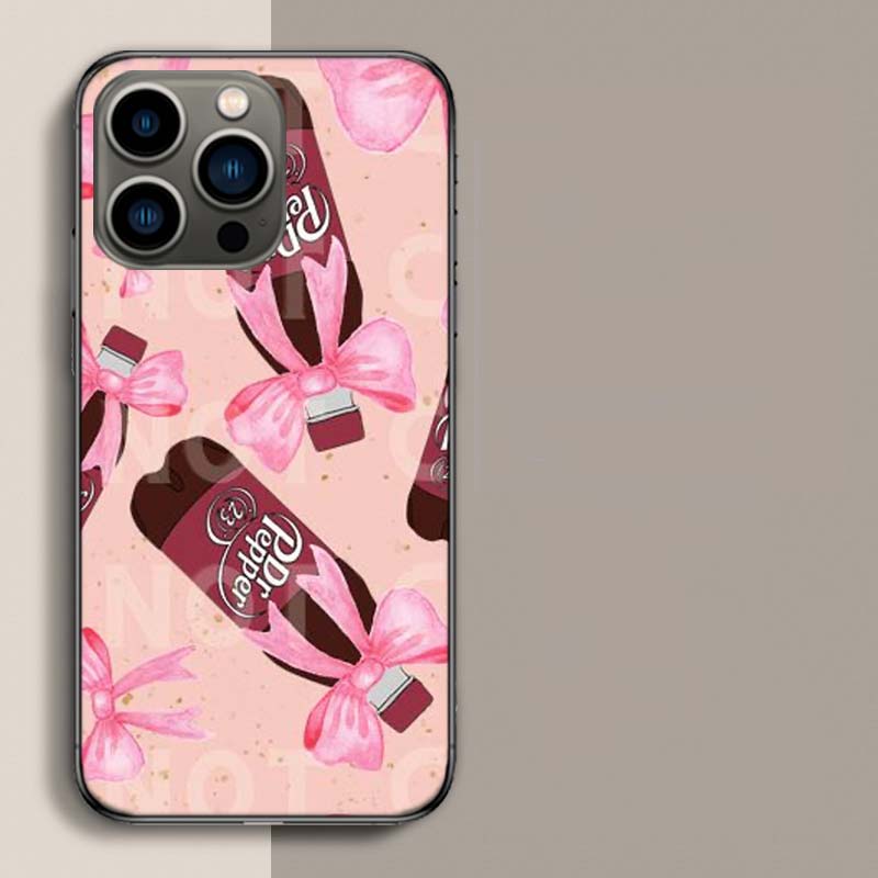 Чехол для телефона с изображением напитка Cherry D-Dr-P-Pepper для iPhone 17 Air 15 Pro 14 Plus 16 Pro Max 17E 16E 12 13 Mini 11 Чехол Милый Fundas
