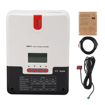 60A контроллер солнечного заряда MPPT 12V 24V 36V 48V защитная защита регулируемая с ЖК-дисплеем