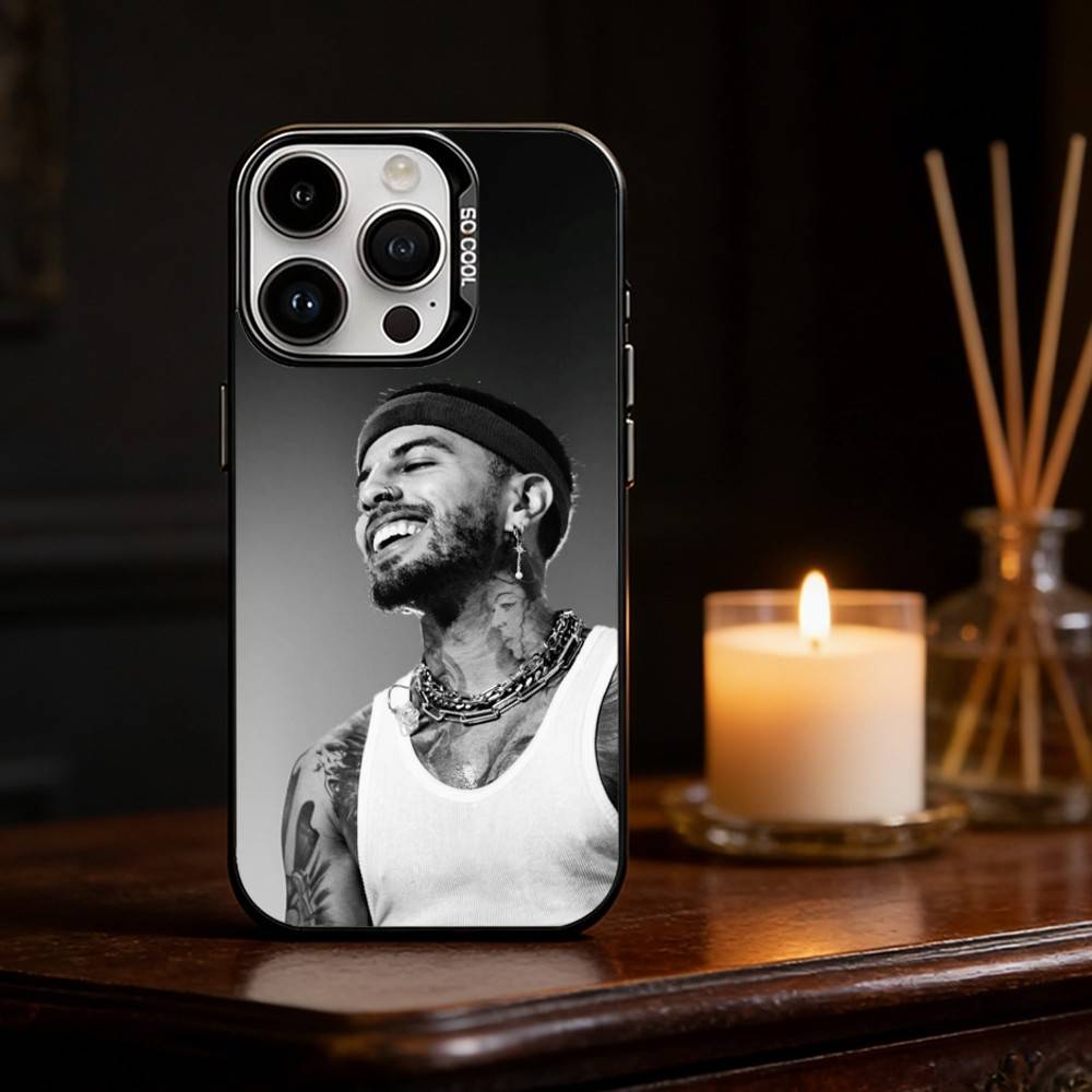 Singer R-Rauw Alejandro Phone Case For iPhone 17,16,15,14,13,12,11,Pro Max,Plus Candy Silver Cover