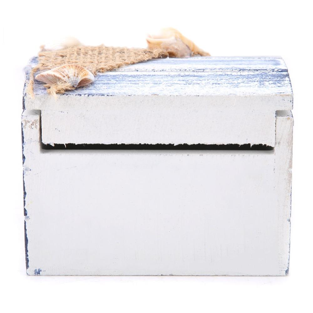 Ocean Themed Wooden Storage Box Portable Wooden Trinket Box Wooden Jewelry Box Home Organization