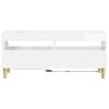 LED TV Cabinet High Gloss White Engineered Wood