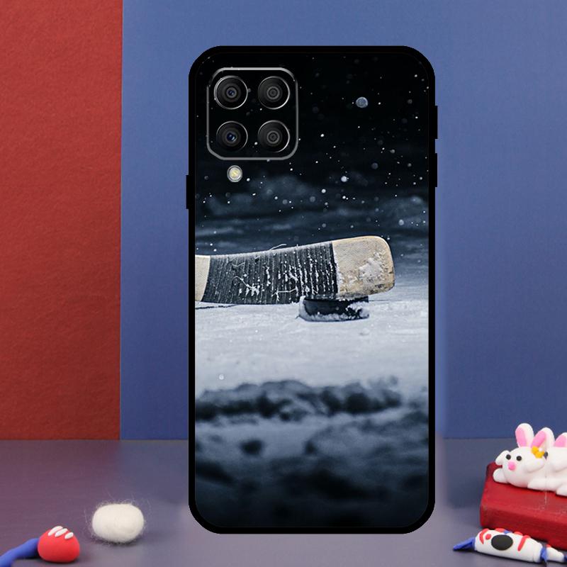 Спортивный чехол для телефона Samsung Galaxy M14 M34 M54 M33 M13 M23 M53 M15 M55 M31 M51 M20 M30s M32 M52 с изображением хоккея