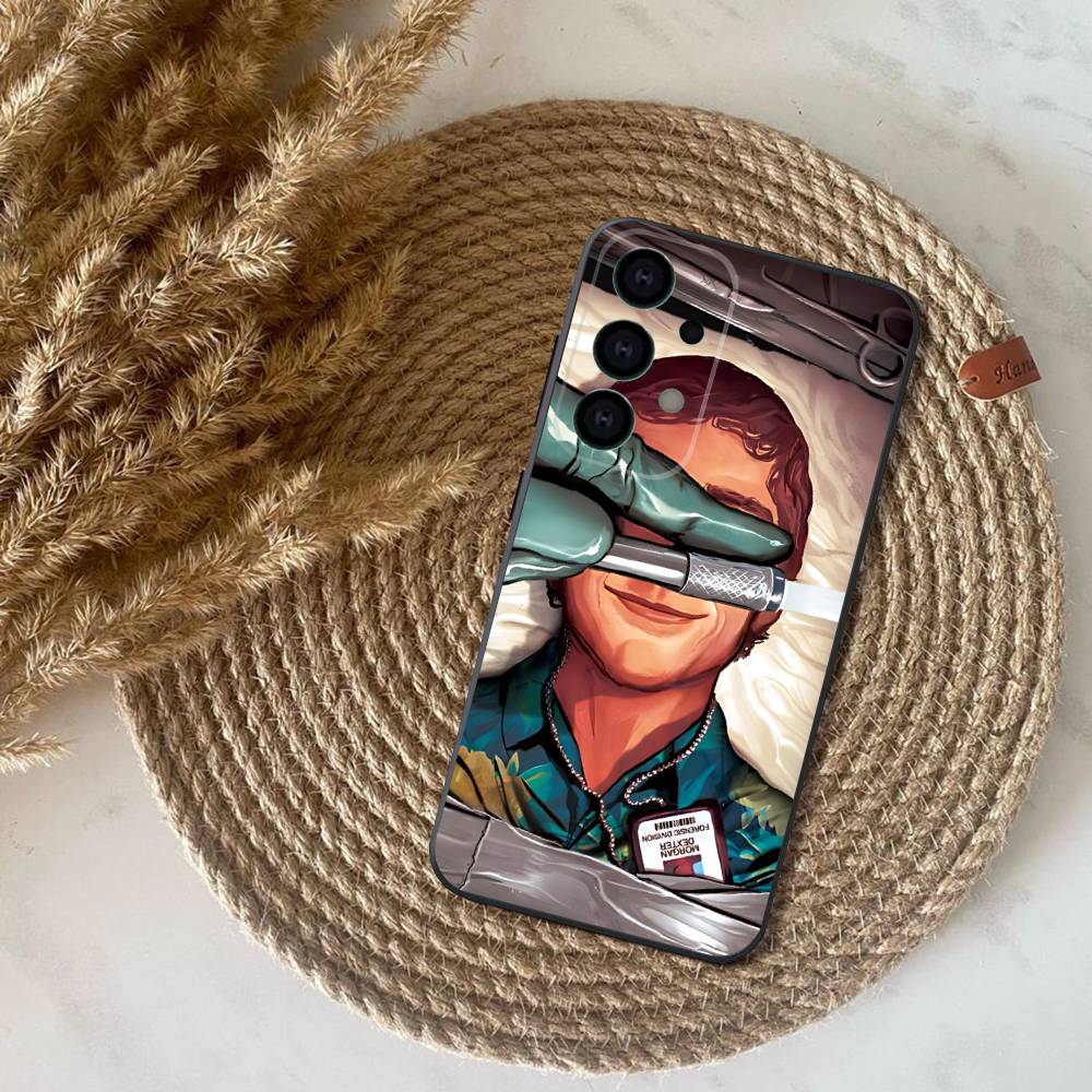 Чехол для телефона Samsung S25, S24, S21, S22, S23, S30, Ultra, S20, Plus, Fe, Lite, Note, 10, 9, 5G D-Dexter Morgan Черный Чехол