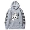 Anime Spell Double-sided Printing Men's Long-sleeved Hooded Sweatshirt Street Style Pullover Autumn and Winter Style Unisex Tops