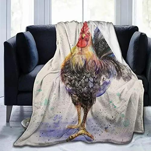 Galaxy Chicken Blanket Flannel Blanket Super Soft Warm Blanket for Living Room Bed Sofa Couch Decoration Lightweight King Twin