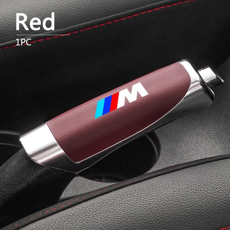 2025 ABS Car Handbrake Cover For BMW M Sport M2 M3 M4 M5 M6 E46 E90 E60 F10 F30 E39 E36 F20 E87 Leather Hand Brake Cover Acc