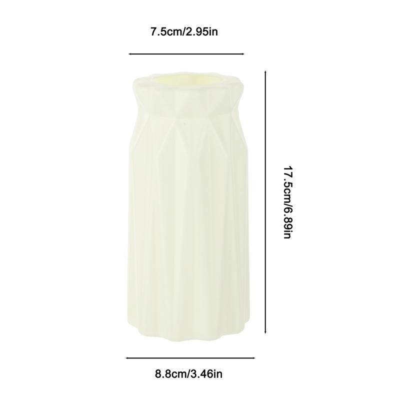 Пластиковая ваза, белая имитация керамического цветочного горшка, корзина для растений, скандинавский свадебный декоративный обеденный стол для спальни, дома для украшения