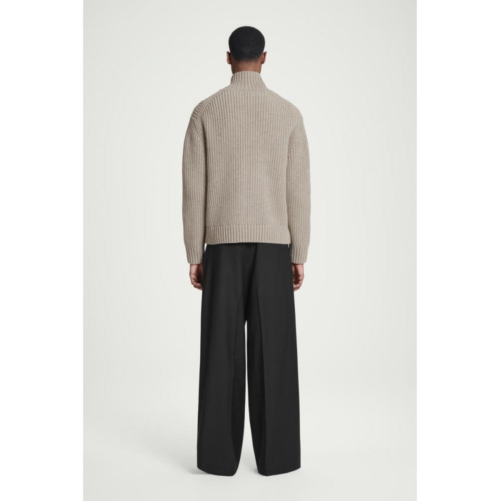 COS Японский шерстяной жакет с воротником-стойкой