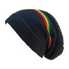 Striped Color Jamaica Knitted Hat Beanies Pullover Skull Caps Weaving Reggae Hat  Winter Autumn