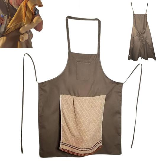 Мужской фартук для розыгрышей с карманом-сюрпризом, новинка, кухонный фартук, подарок для вечеринки холостяка/мальчишника, подарок для барбекю