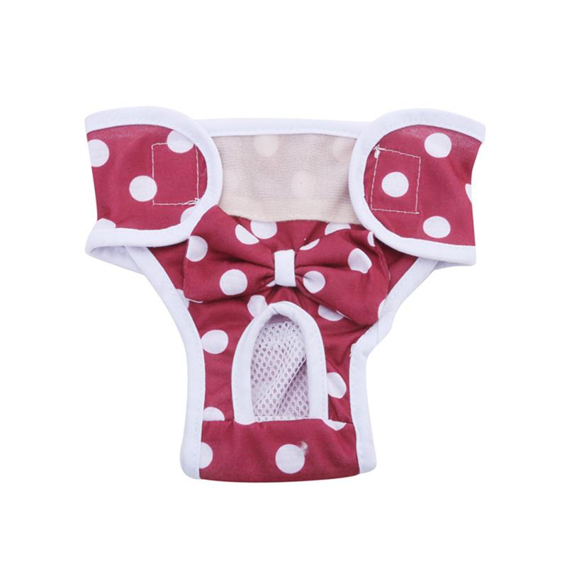 Cute Pet Dog Physiological Pants Washable Dog Diapers Reusable Female Dog Sanitary Panties Dogs Cats Pet Supplies
