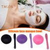 2Pcs Silicone Facial Mud Mixing Bowl with Sticks Women DIY Face Clay Stirring Bowl Professional Home Salon Beauty Skincare Mixing Tool Kit