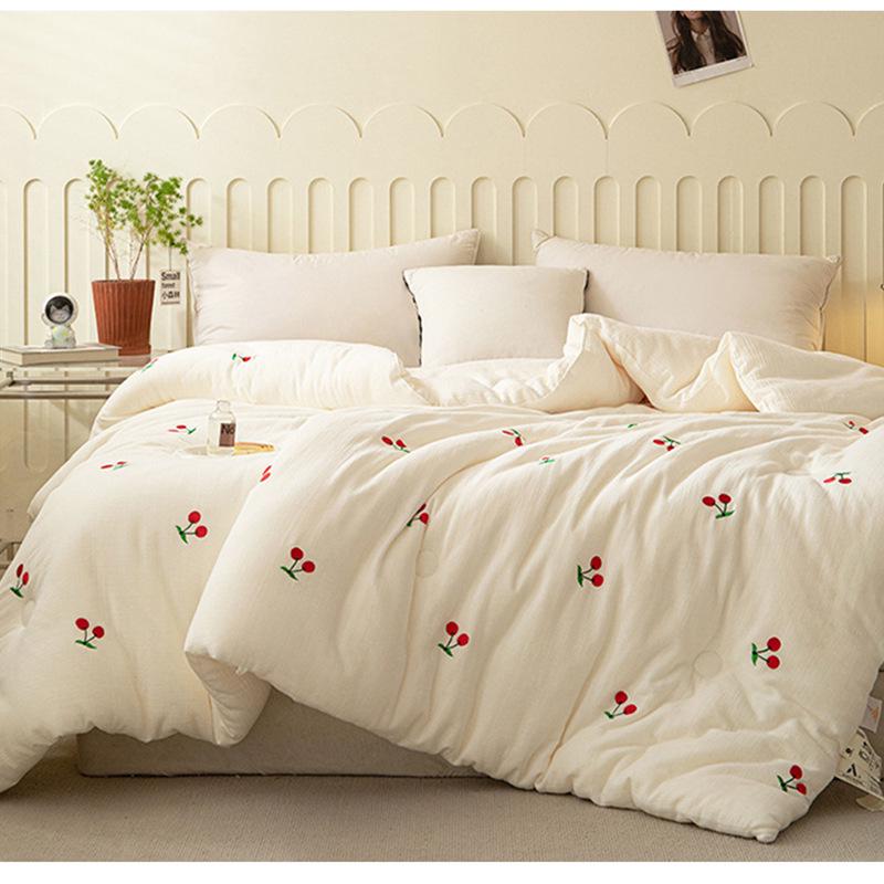 Двухслойное марлевое одеяло из соевого волокна - Теплое зимнее, Весенне-осеннее, Детское хлопковое одеяло и Летний прохладный вкладыш для одеяла