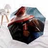 1pc Captain America Automatic Folding Umbrella & Self-Folding Canopy - Heavy-Duty 8-Rib Iron Frameyy251231031
