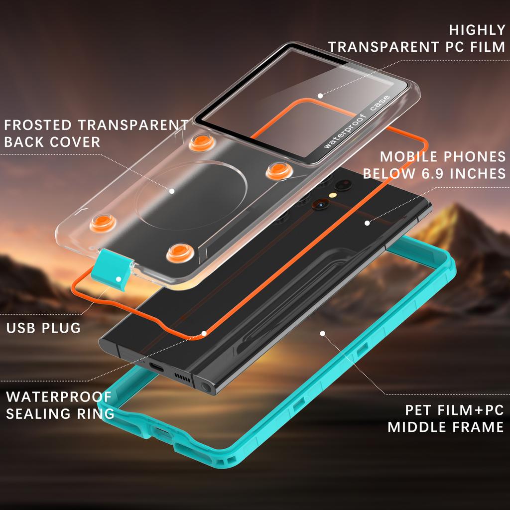 IP68 Waterproof Case 5m Swim Diving Phone Cover