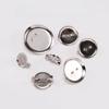 50pcs/lot Round Brooch Base Cabochon Blank Trays with Brooch Pins Cameo Cabochon Base Setting For Jewelry Making Supplie
