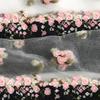 Women's Elastic Cotton Socks Transparent Floral Summer Thin Sheer Non-slip