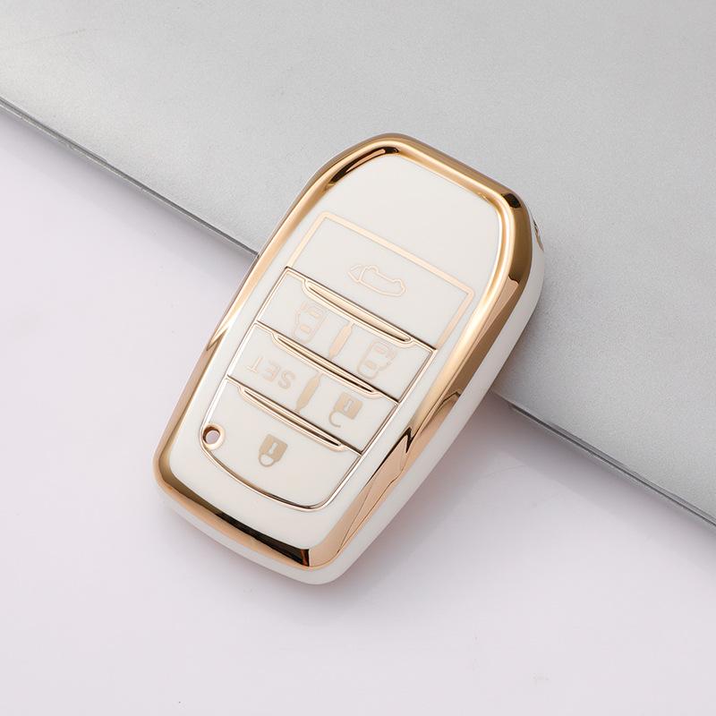5/6 Buttons TPU Car Key Case Cover for Toyota Land Cruiser 200 300 Fortuner Camry Prado Crown TLK 200 Yaris Cross Hilux Innova