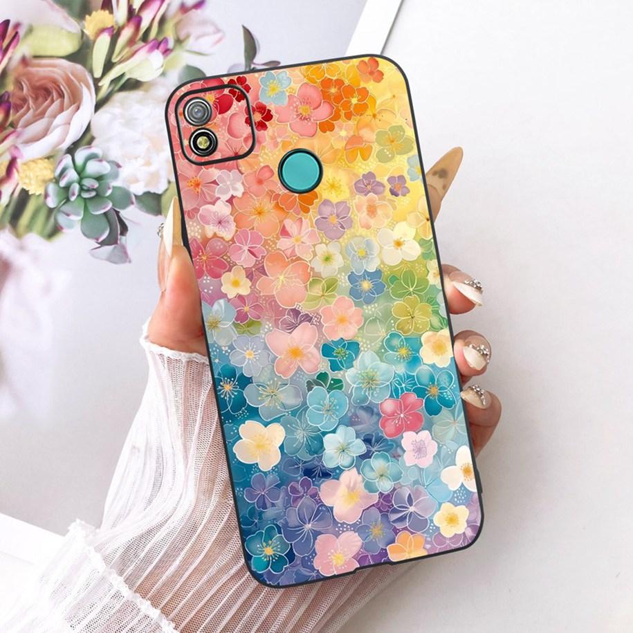 Case For Tecno Pop 4 Cover BC2c BC1s New Fashion Flower Soft Black Silicone Cover For Tecno Pop 4 Lte Pop4 Air Shockproof Bumper