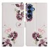 For Samsung Galaxy M36 5G Case Pattern Printing Wallet Stand Flip Leather Phone Cover with Strap