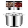Stainless Steel Cookware Stockpot Thick Heavy Duty Stock Pot Large Capacity Soup Pot With Lid 2