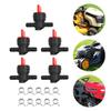 Clip Shut Off Valve Plastic Red Replacement Spare Pars For Kawasaki Inline Fuel Tap Valve Lawn Mowers Practical