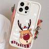 Чехол для телефона с принтом рождественского оленя для iPhone 17 16 15 14 13 12 11 Pro Plus 17 Air Ударопрочный чехол