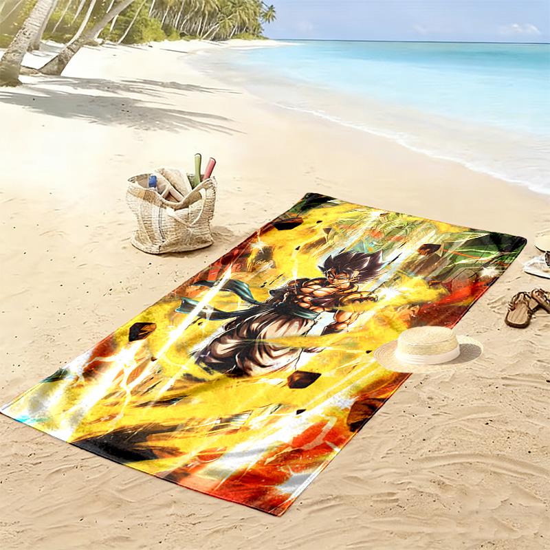 Electric Dragon Power beach towel Portable for travel Outdoor camping Absorbent bath towel Outdoor pool towel quickdrying swim towel printing