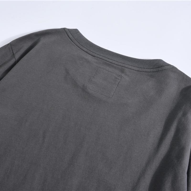 Usegiraffe Футболка с длинным рукавом из 100% хлопка для мужчин, однотонные весенние повседневные мужские футболки, мужские топы высокого качества, классическая одежда, мужские футболки