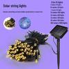 Waterproof Outdoor Solar LED Christmas String Lights - Flashing Copper Wire for Garden and Courtyard Decor